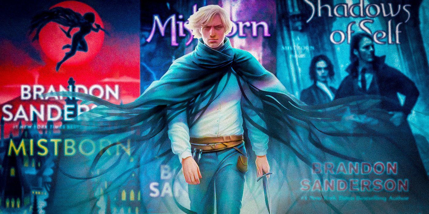 Capas de livros de Kelsier e Mistborn