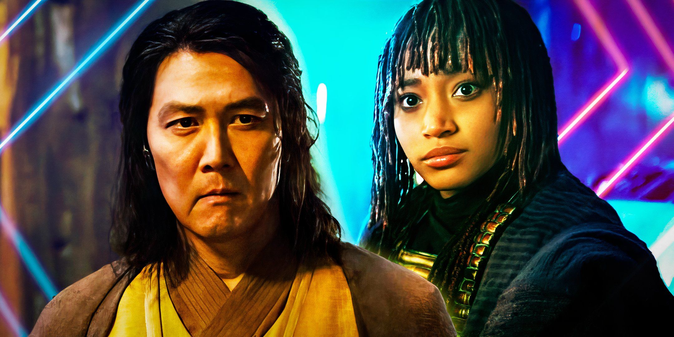 Master Sol (Lee Jung-jae) and Mae Aniseya (Amandla Stenberg) in The Acolyte