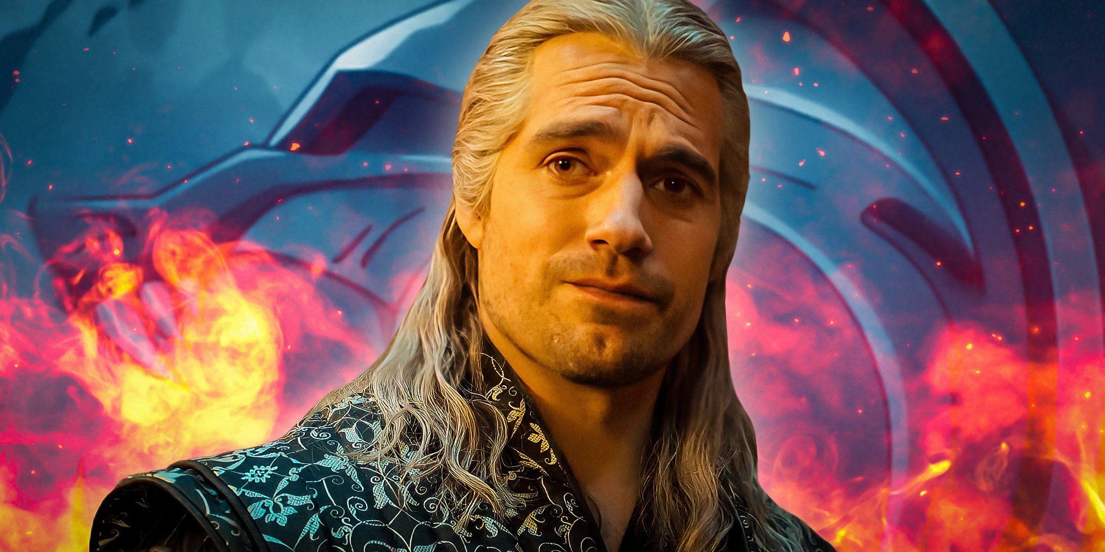 Henry Cavill as Geralt looking smug in The Witcher