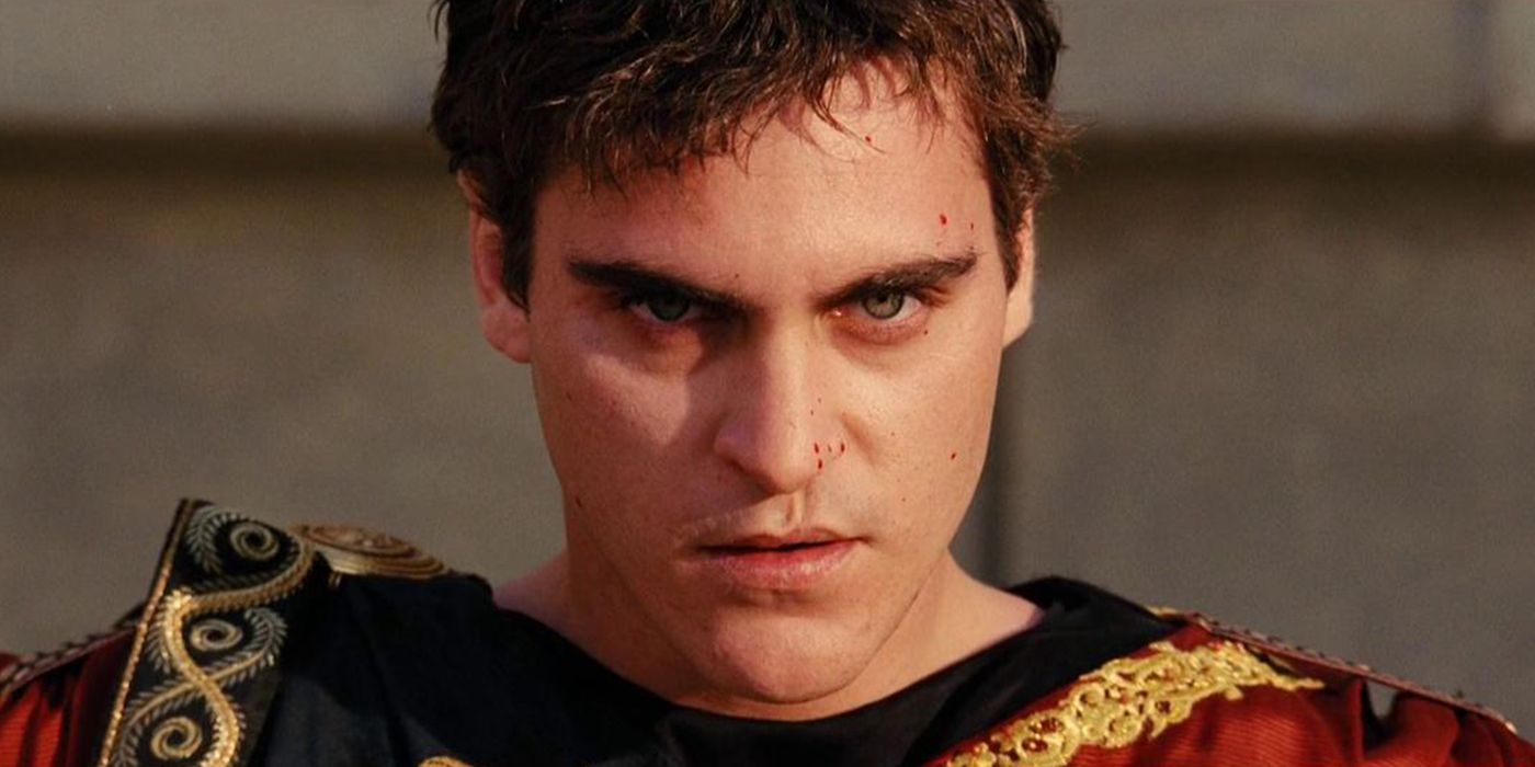 Joaquin Phoenix as Commodus in Gladiator