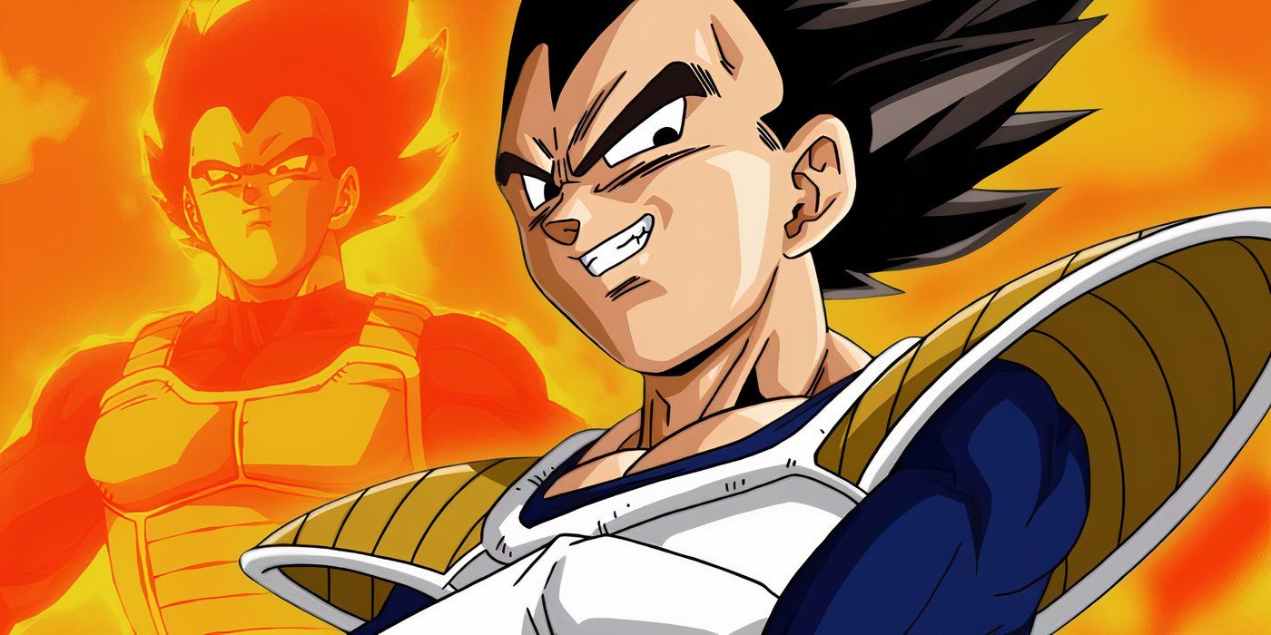 Vegeta smirks in Dragon Ball Z