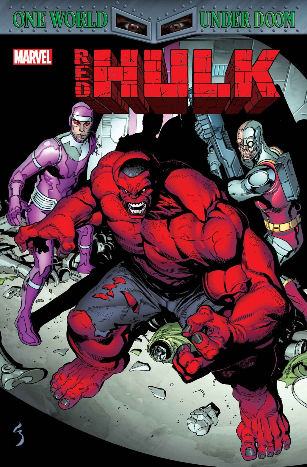 Red Hulk fica ao lado de Machine Man e Deathlok