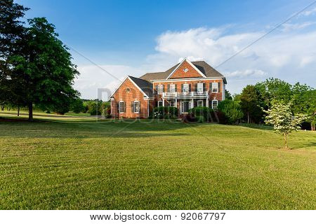 Front Elevation Large Single Family Home