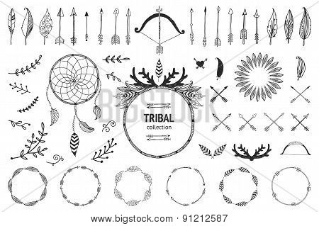 Hand drawn tribal collection