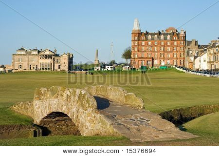 The Famous Swilcan Bridge On St Andrews Old Course