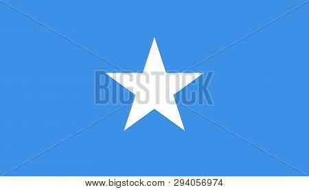 Somali Flag Icon In Flat Style. National Sign Vector Illustration. Politic Business Concept.