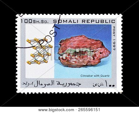 Somali Republic - Circa 1997 : Cancelled Postage Stamp Printed By Somali Republic, That Shows Cinnab