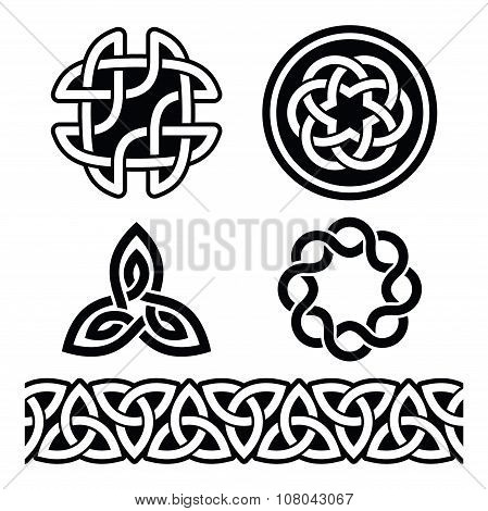 Celtic Irish patterns and knots - vector, St Patrick's Day