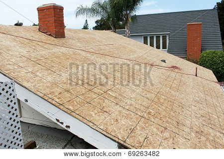 Home Roof Construction Site. Removal of old roof and replacement with all new materials. Roofs are an important part of any home, keeping it safe and dry from the elements and nosy neighbors.