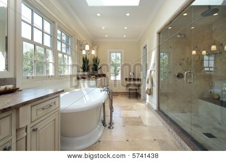 Master Bathroom In New Construction Home