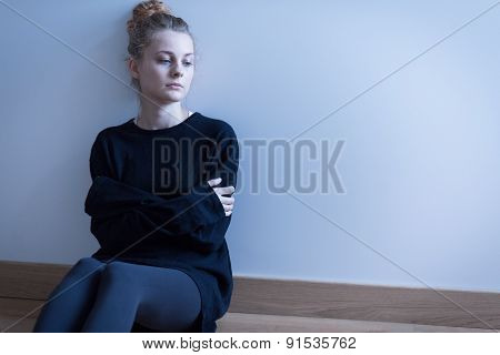 Young Woman With Anxiety Disorder