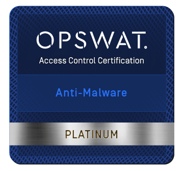 OPSWAT Platinum certification for anti-malware