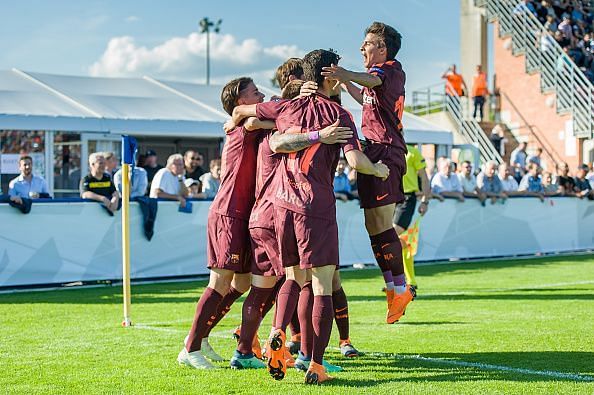 Manchester City v FC Barcelona - UEFA Youth League Semi Final