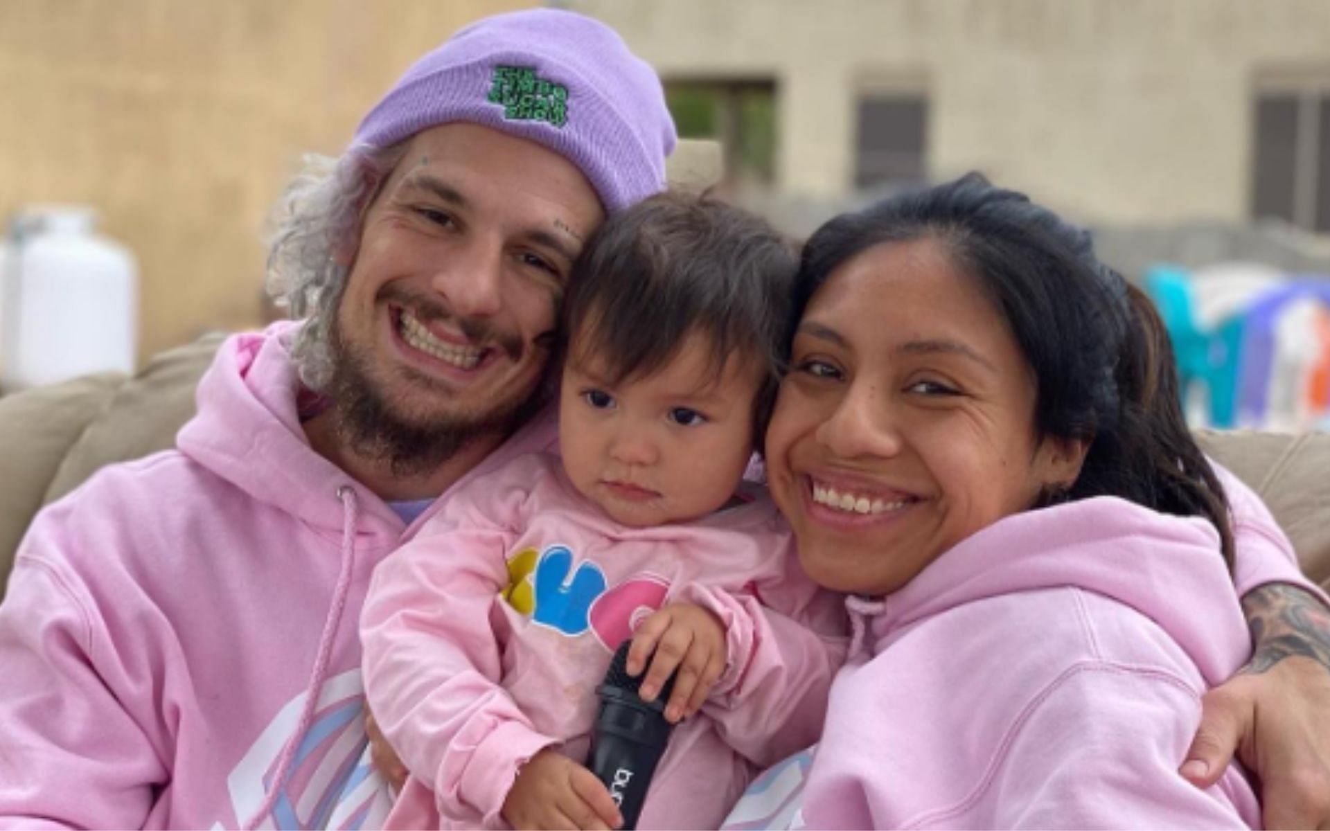 Sean O&#039;Malley with his daughter and wife