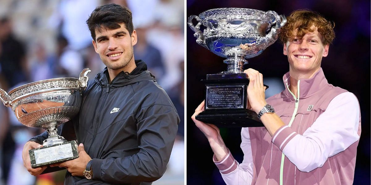 Carlos Alcaraz (L) and Jannik Sinner (R) (Image Source: Getty)