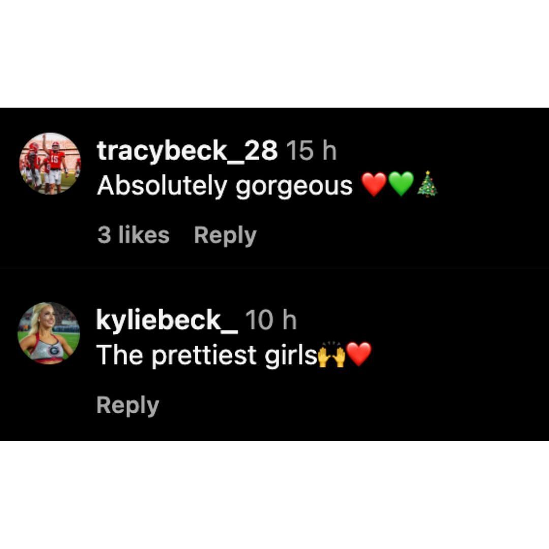 Tracy and Kylie&#039;s comments (Credits: Instagram/@hanna.cavinder)