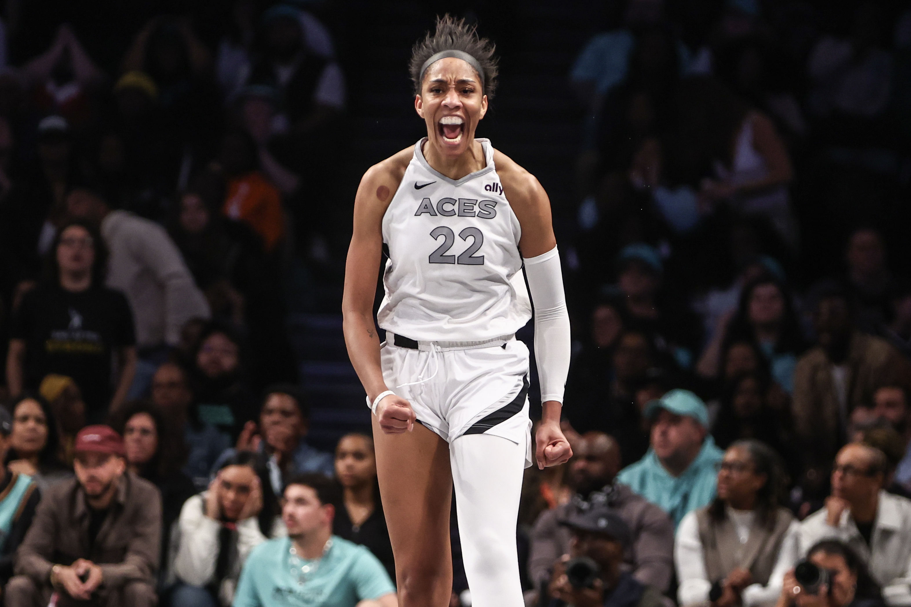 A&#039;ja Wilson still looking to win her third WNBA championship next season. (Photo: IMAGN)