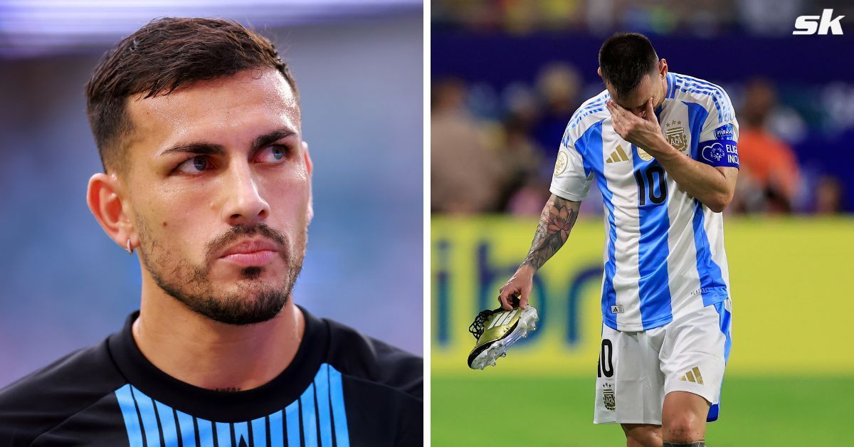 Leandro Paredes (left) and Lionel Messi