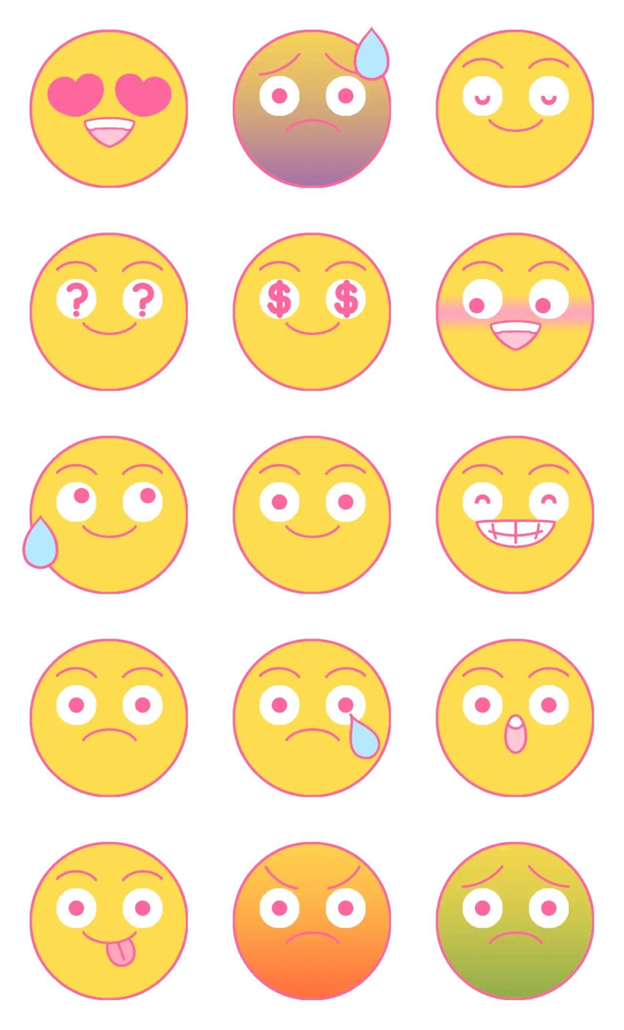 Face emojis Animation/Cartoon,People sticker pack for Whatsapp, Telegram, Signal, and others chatting and message apps