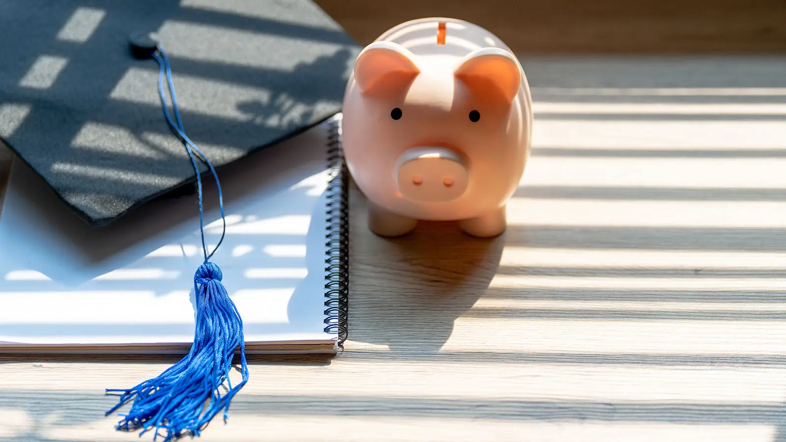 piggy bank with graduation cap