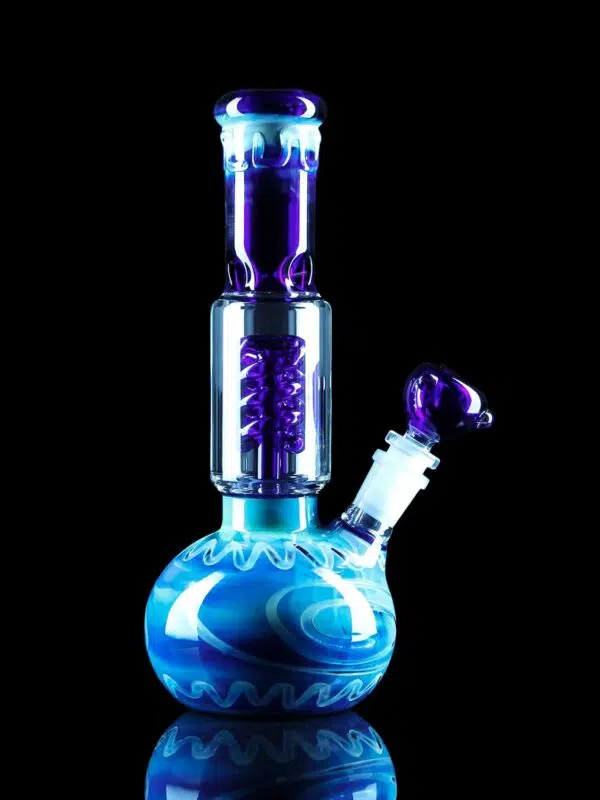 blue bongs made from borosilicate glass