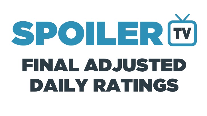 Final Adjusted TV Ratings for Sunday 29th October 2017