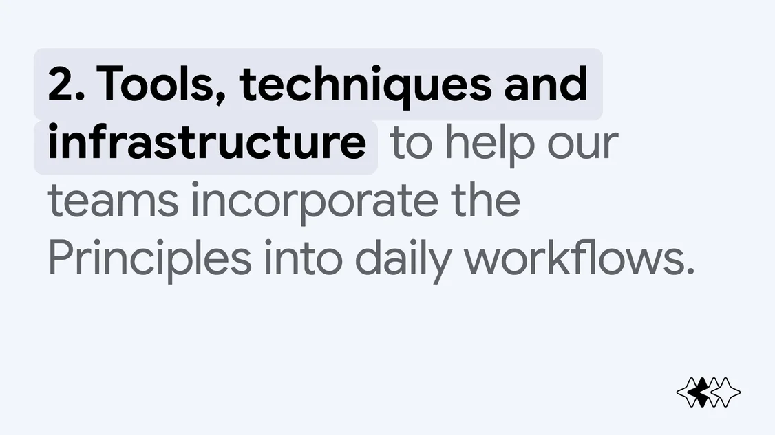 An image card titled "Tools, techniques and infrastructure"