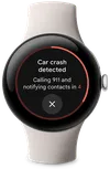 Car crash detection alert on Pixel Watch 2