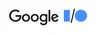 A logo that reads “Google I/O” and the I slash O are bold and blue.