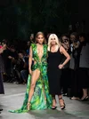 J.Lo. and Donatella Versace at Milan Fashion Week