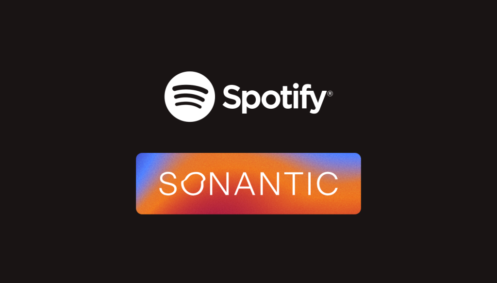 Spotify and Sonantic logos