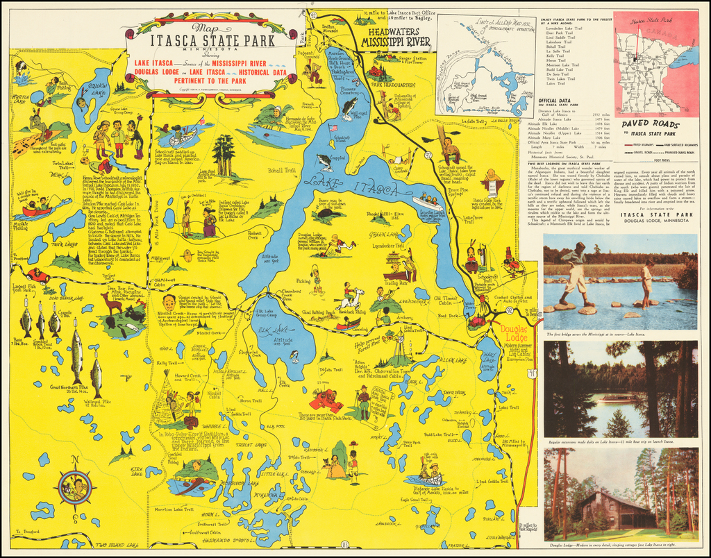 Itasca State Park Map