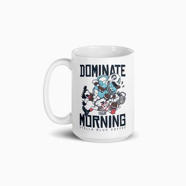 Dominate Your Morning Mug-Drinkware-Stella Blue Coffee-Barstool Sports