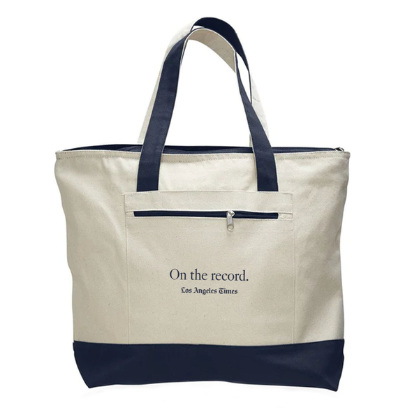 On the Record Tote Bag in Navy