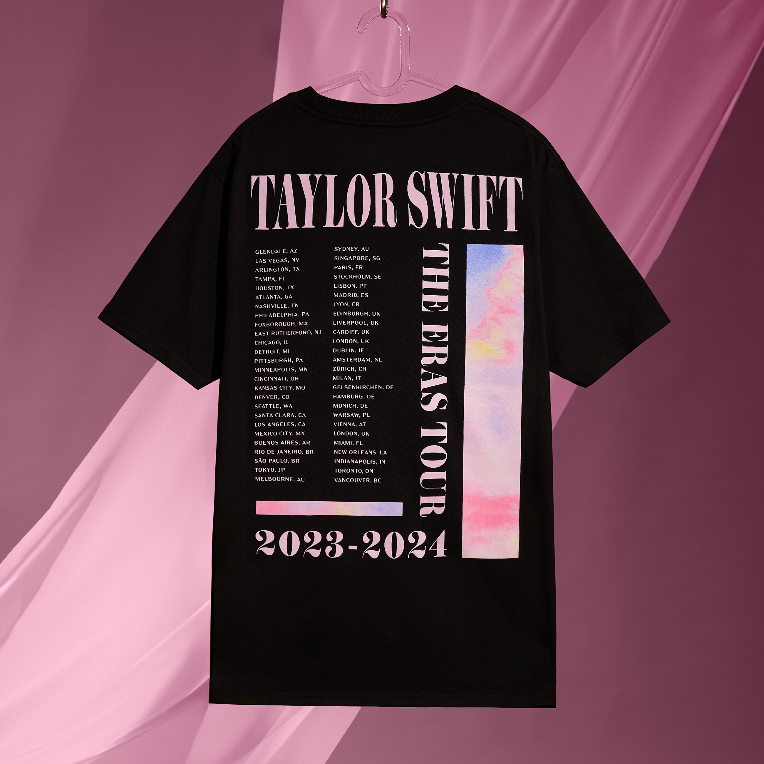 Taylor Swift | The Eras Tour Lover Oversized T-Shirt Editorial Back