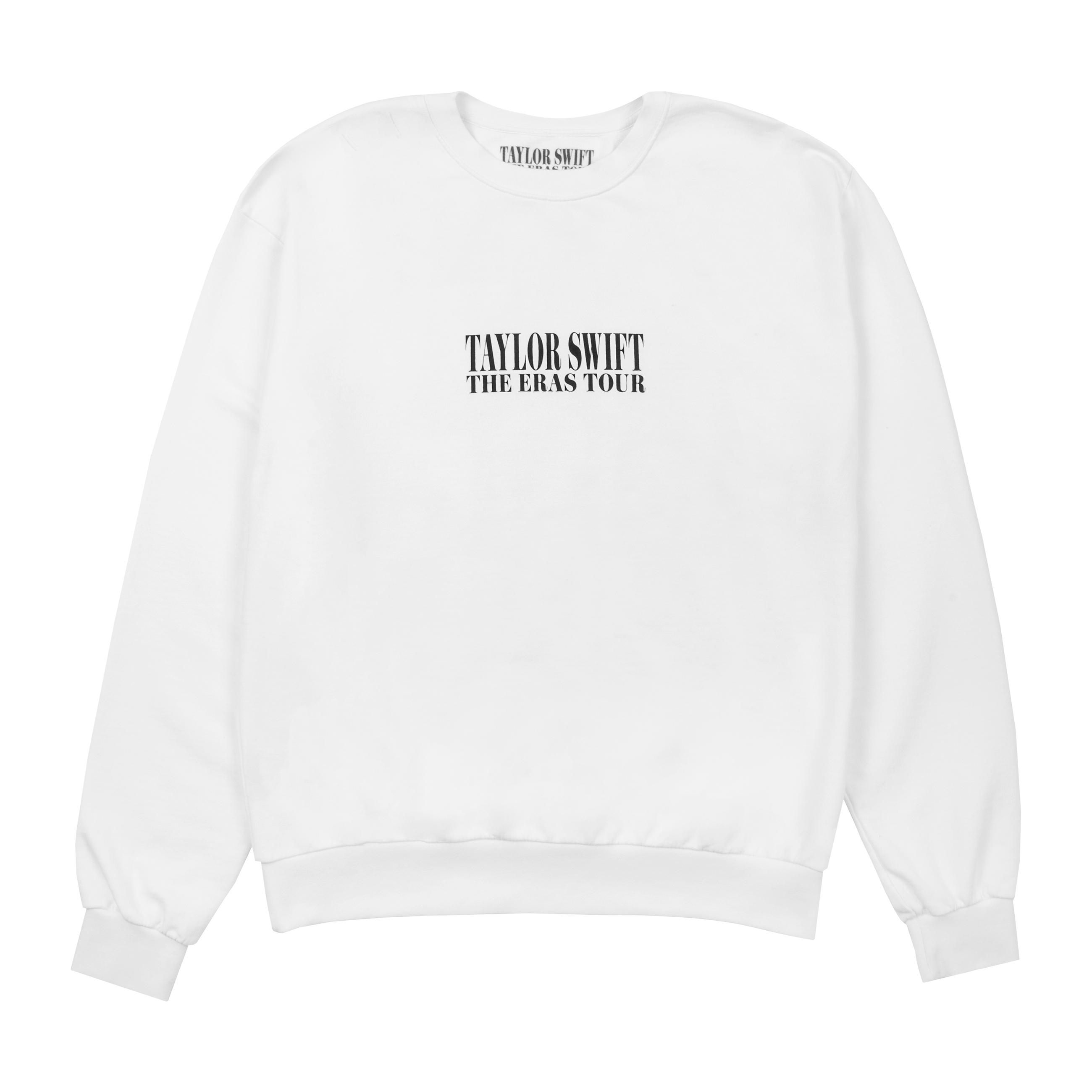 Taylor Swift | The Eras Tour White Crewneck Front