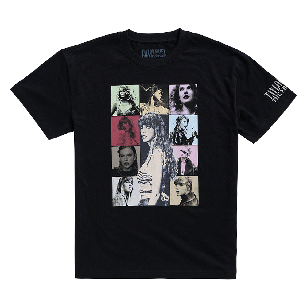 Taylor Swift | The Eras International Tour Black T-Shirt Front