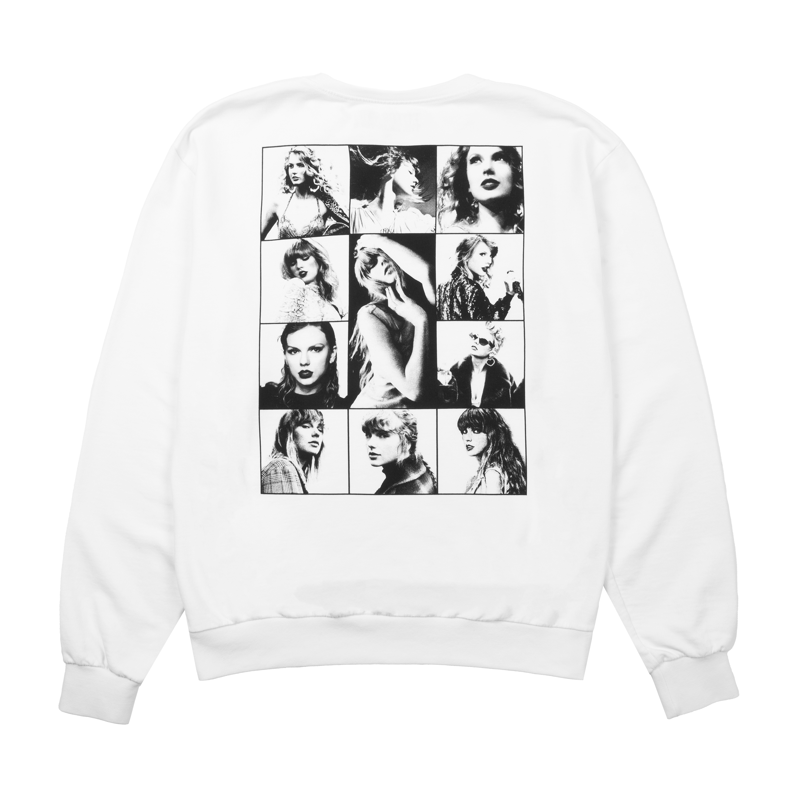 Taylor Swift | The Eras Tour White Crewneck Back