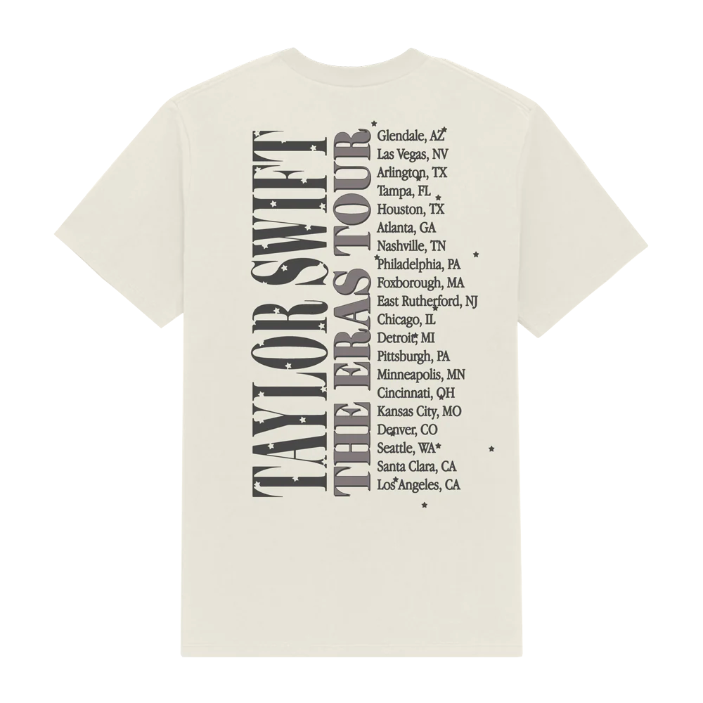 Taylor Swift | The Eras Tour Reputation Album T-Shirt Back