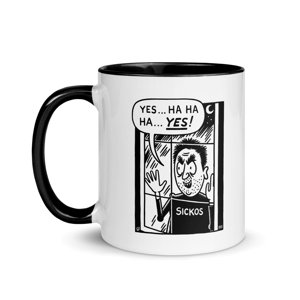 Cartoon 'Sickos' Mug