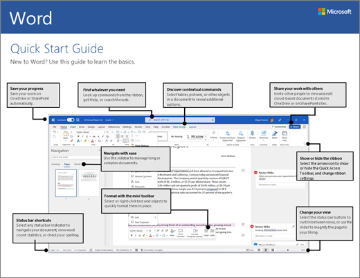 Word 2016 Quick Start Guide (Windows)