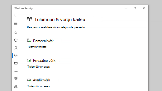 Tulemüür ja võrgukaitse Windowsi turbes