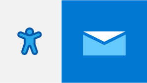Kaksi Outlookin helppokäyttötoimintojen kuvaketta