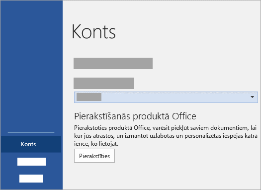 Pierakstieties ar savu Microsoft Account vai Office 365 darbavietas vai mācību iestādes kontu.