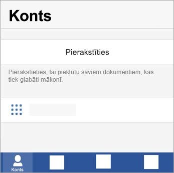 Pierakstieties ar savu Microsoft Account vai Office 365 darbavietas vai mācību iestādes kontu.