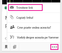 Faceți clic pentru a trimite linkul prin e-mail