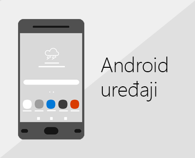 Kliknite da biste podesili Office i e-poštu na Android uređajima