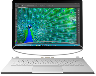 Lokacija serijskog broja u Surface Book ostavi