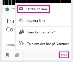 Skicka länk via e-post genom att klicka här