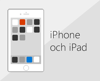 Klicka för att konfigurera Office och e-post på iOS-enheter